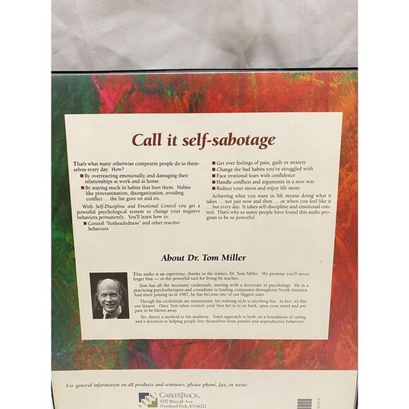Self-Discipline and Emotional Control by Tom Miller PHD. 3 Disk Self Help Audio - Picture 4 of 12